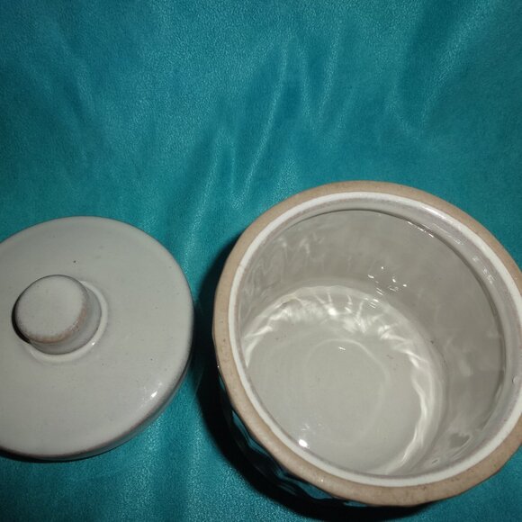 Hearth And Hand With Magnolia Rustic Farmhouse Stoneware Storage Canister 5" - Picture 4 of 9